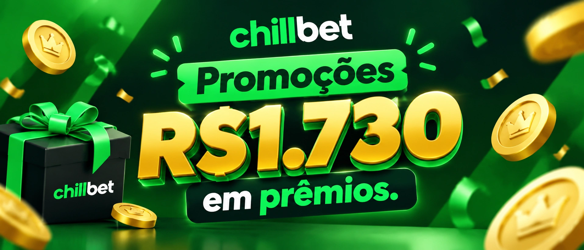 Tela promocional da chillbet com destaque para campanhas e bônus de boas-vindas